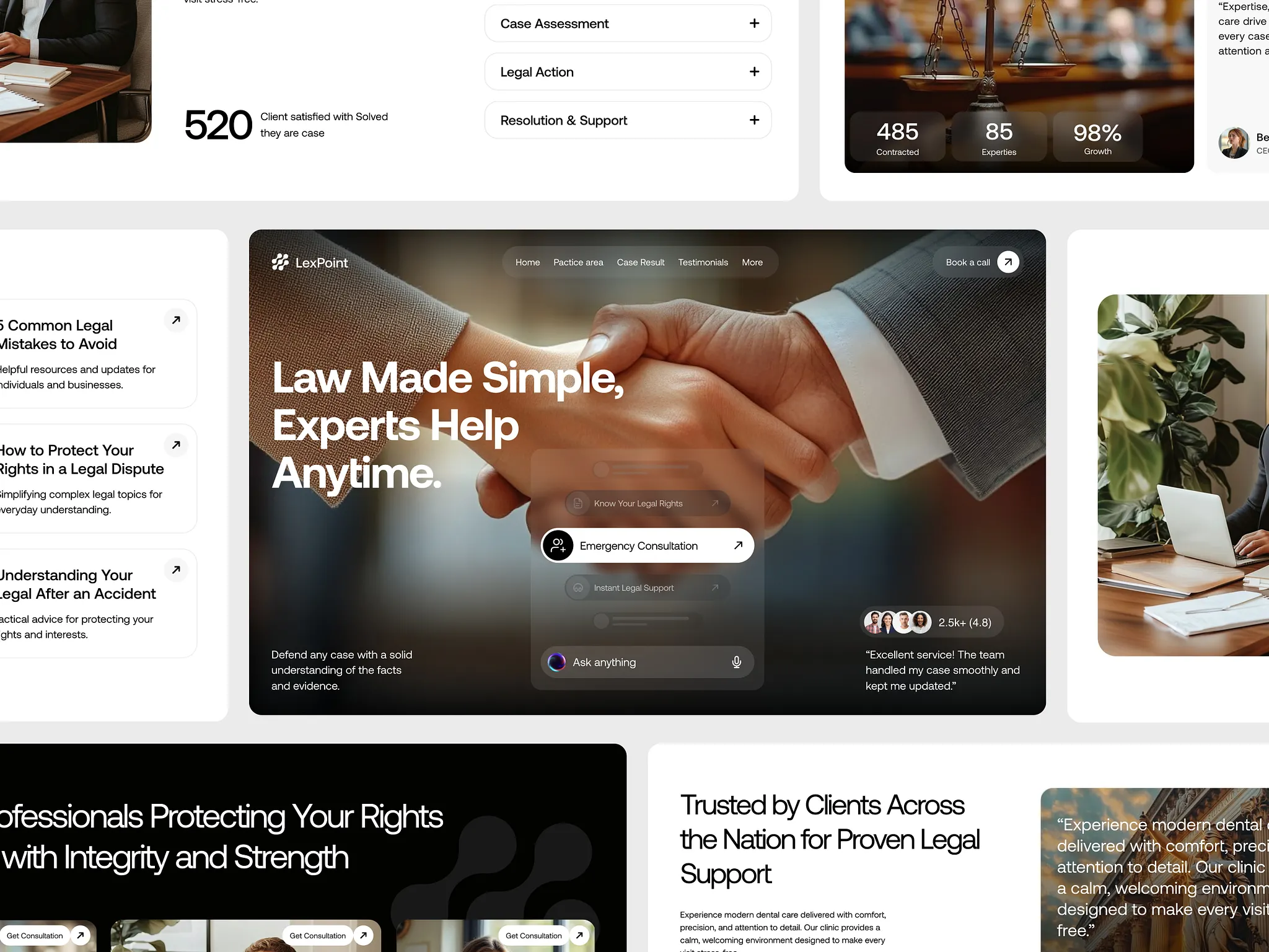 Product interface mockup